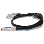 AddOn Networks ADD-Q28ARS28MX-P1-5M InfiniBand/fibre optic cable 59.1" (1.5 m) QSFP28 4xSFP28 Black