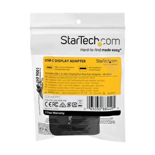 StarTech.com CDP2MDPFC USB graphics adapter 7680 x 4320 pixels Black