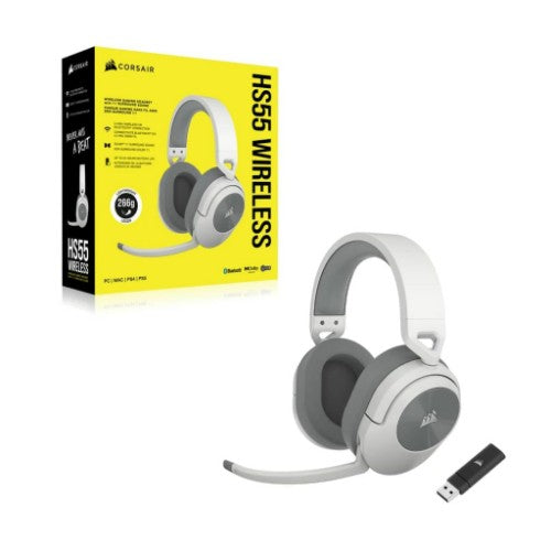 Corsair HS55 WIRELESS Headset In-ear Gaming Bluetooth White