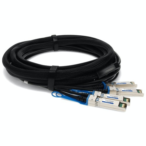 AddOn Networks ADD-QMXSIN-PDAC1M InfiniBand/fibre optic cable 39.4" (1 m) QSFP+ 4x SFP+ Black