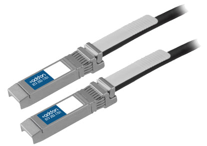 AddOn Networks 2m SFP - SFP+ InfiniBand/fibre optic cable 78.7" (2 m) SFP+ Black
