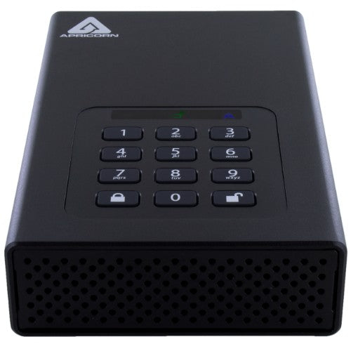 Apricorn Aegis Padlock DT external hard drive 18 TB USB Type-B 3.2 Gen 1 (3.1 Gen 1) Black