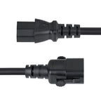 StarTech.com C14LC1318G10ABK6FT power cable Black 70.9" (1.8 m) C14 coupler C13 coupler