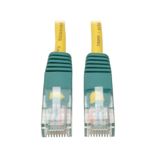 Tripp Lite N010-010-YW networking cable Yellow 120.1" (3.05 m) Cat5e U/UTP (UTP)