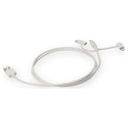 AddOn Networks USB2LGTCM1MW USB cable USB 2.0 39.4" (1 m) USB A USB C/Micro-USB B/Lightning White