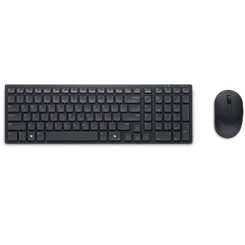DELL KM555 keyboard Mouse included Universal RF Wireless + Bluetooth UK English Black