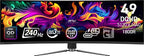 MSI MPG 491CQPX QD-OLED computer monitor 49" 5120 x 1440 pixels Dual QHD Black