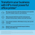 HP Color LaserJet Enterprise Flow LaserJet Enterprise 8601z+ Multifunction Black and white Printer, Only Ethernet; Duplex; Copier, Scanner
