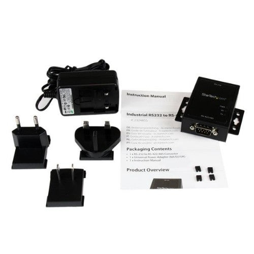 StarTech.com IC232485S serial converter/repeater/isolator RS-232 Black