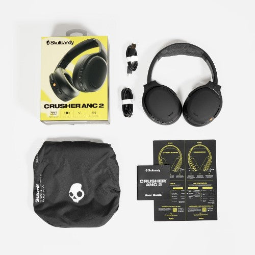Skullcandy Crusher ANC 2 Headphones Wired & Wireless Head-band Calls/Music USB Type-C Bluetooth Gray