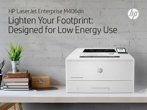 HP LaserJet Enterprise M406dn Black and white Printer, Ethernet Only; Duplex