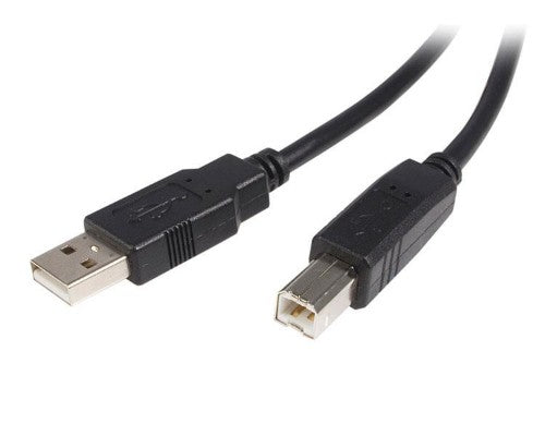 StarTech.com 0.5m, USB 2.0 A/USB 2.0 B, M/M USB cable 19.7" (0.5 m) USB A USB B Black