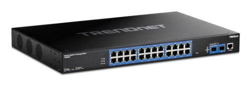 Trendnet TI-RG262I network switch Managed Gigabit Ethernet (10/100/1000) 1U Black