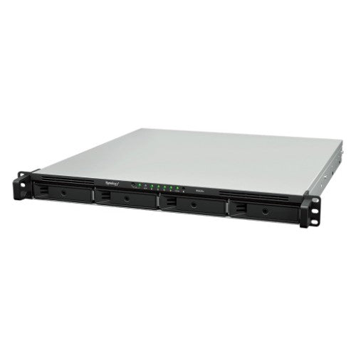 Synology RackStation RS826+ NAS/storage server Rack (1U) AMD Ryzen V1500B 4 GB DDR4 0 TB DiskStation Manager Black, Gray