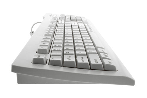 Seal Shield Silver Seal keyboard Universal USB QWERTY US English White