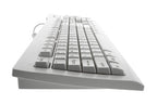 Seal Shield Silver Seal keyboard Universal USB QWERTY US English White