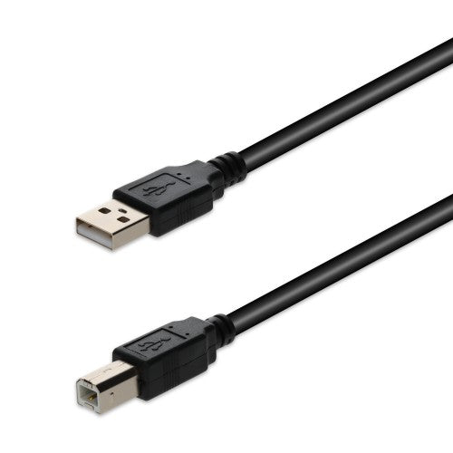 AddOn Networks USBEXTAB12 USB cable USB 2.0 144.1" (3.66 m) USB A USB B 0.48 Gbit/s Black