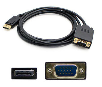 AddOn Networks DISPORT2VGAMM3B-5PK video cable adapter 35.8" (0.91 m) DisplayPort VGA (D-Sub) Black