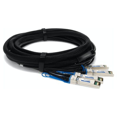 AddOn Networks MC2609130-005-AO InfiniBand/fibre optic cable 196.9" (5 m) QSFP+ 4xSFP+ Black
