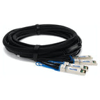 AddOn Networks MC2609130-005-AO InfiniBand/fibre optic cable 196.9" (5 m) QSFP+ 4xSFP+ Black