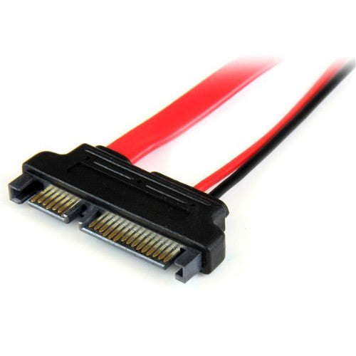 StarTech.com SLSATAADAP6 SATA cable 6" (0.152 m) Slimline SATA 13 pin SATA 7+15 pin Red