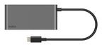 Belkin AVC022FQSGY interface hub USB Type-C 5000 Mbit/s Gray