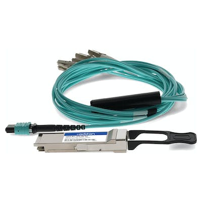 AddOn Networks QSFP-8LC-AOC3M-AO InfiniBand/fibre optic cable 118.1" (3 m) QSFP+ MPO Aqua color