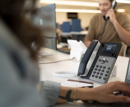 HP Poly Edge E320 IP Phone and PoE-enabled with Power Supply