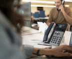 HP Poly Edge E320 IP Phone and PoE-enabled with Power Supply