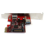 StarTech.com 2 port PCI Express SuperSpeed USB 3.0 Card interface cards/adapter USB 3.2 Gen 1 (3.1 Gen 1)