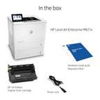 HP LaserJet Enterprise M611x Wireless Black and white Printer, Duplex