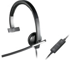 Logitech 981-000513 headphones/headset Wired Head-band Office/Call center USB Type-A Black, Silver
