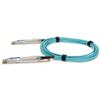 AddOn Networks QSFPDD4-400G-AOC3M-AO InfiniBand/fibre optic cable 118.1" (3 m) QSFP-DD AOC Aqua color