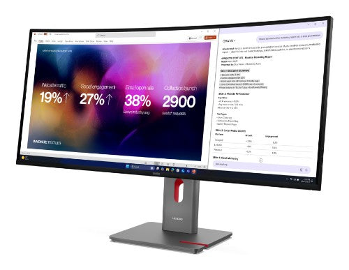 Lenovo ThinkVision P40WD-40 computer monitor 39.7" 5120 x 2160 pixels WUHD LED Black