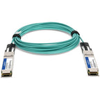 AddOn Networks ADD-QCIQIN-AOC5M InfiniBand/fibre optic cable 196.9" (5 m) QSFP+ Aqua color