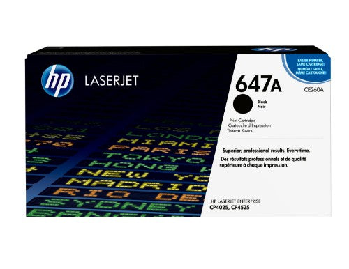 CE260A (647A) Toner black, 8.5K pages