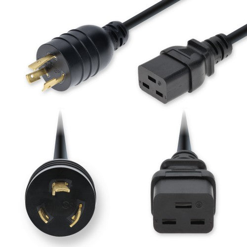 AddOn Networks ADD-L520T2C19I12G10FBK power cable Black 118.1" (3 m) NEMA 5-20P C19 coupler