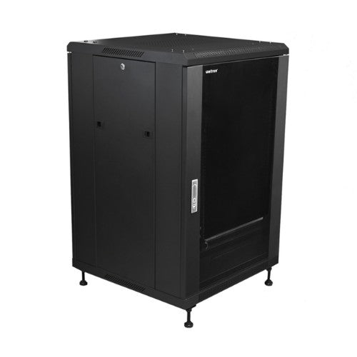 Weltron 90-4090EN-18U rack cabinet Freestanding rack Black
