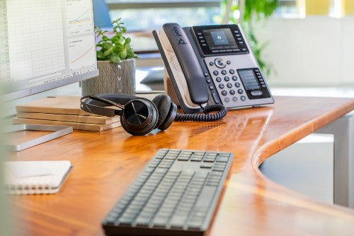 HP Poly Edge E450 IP Phone and PoE-enabled