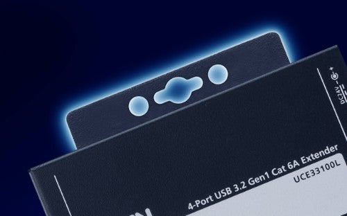 ATEN UCE33100 network extender Network transmitter & receiver Black