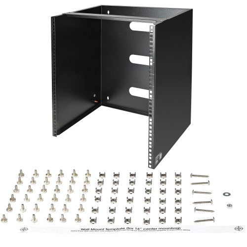 StarTech.com WALLMNT12 rack cabinet 12U Wall mounted rack Black