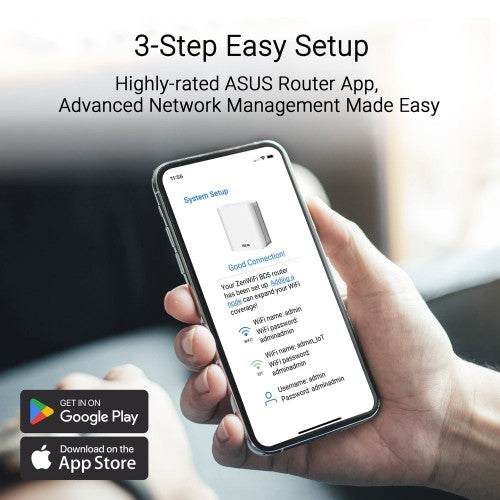 ASUS ZenWiFi BD5 Dual-band (2.4 GHz / 5 GHz) Wi-Fi 7 (802.11be) White 2 Internal
