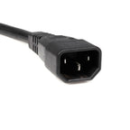 StarTech.com PXT100Y power cable Black 118.1" (3 m) C14 coupler 2 x C13 coupler