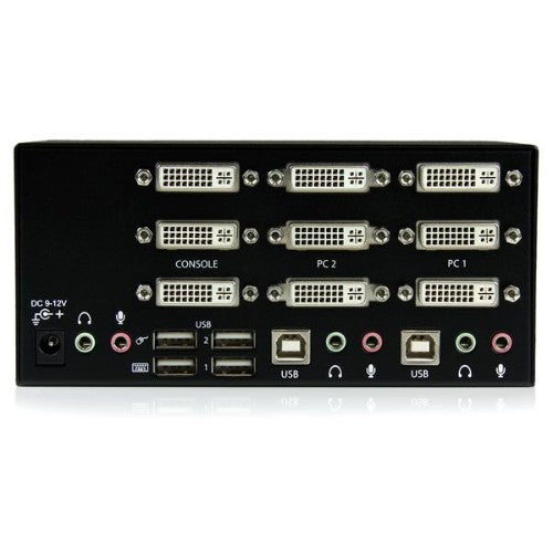 StarTech.com SV231TDVIUA KVM switch Black