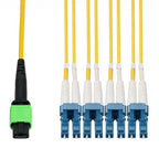AddOn Networks ADD-MPO-4LC3M9SMFP InfiniBand/fibre optic cable 118.1" (3 m) 8x LC OFNP Yellow