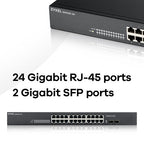 Zyxel GS1100-24 network switch Unmanaged
