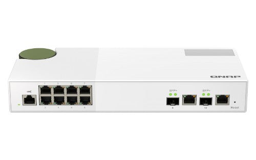 QNAP QSW-M2108-2C network switch Managed L2 2.5G Ethernet (100/1000/2500) Gray, White