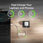Belkin BoostCharge Laptop, Smartphone, Tablet, Portable gaming console White AC Fast charging Indoor