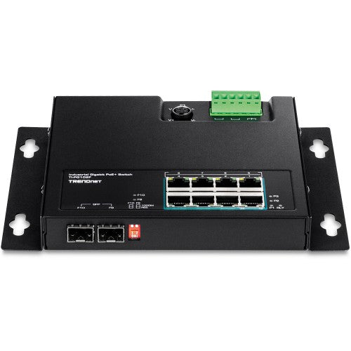 Trendnet TI-PG102F network switch Gigabit Ethernet (10/100/1000) Power over Ethernet (PoE) Black