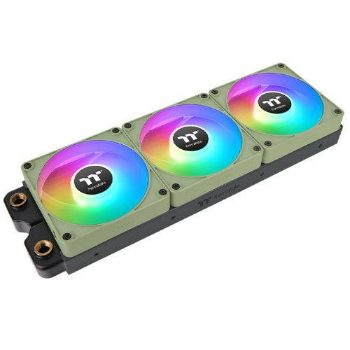 Thermaltake CL-F198-PL12MG-A computer cooling system Computer case Fan 4.72" (12 cm) Green 3 pc(s)